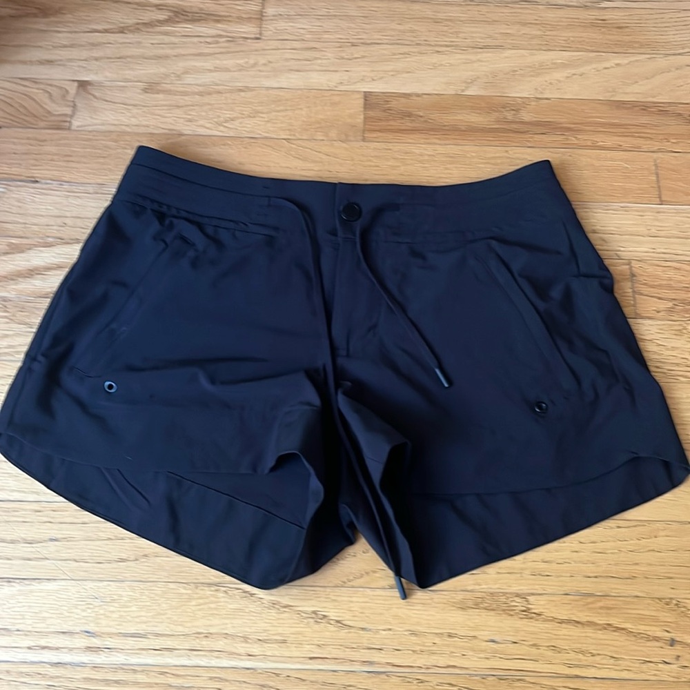 Black athletic shorts